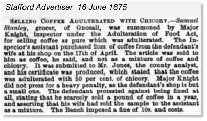 Stafford Advertiser  16 June 1875